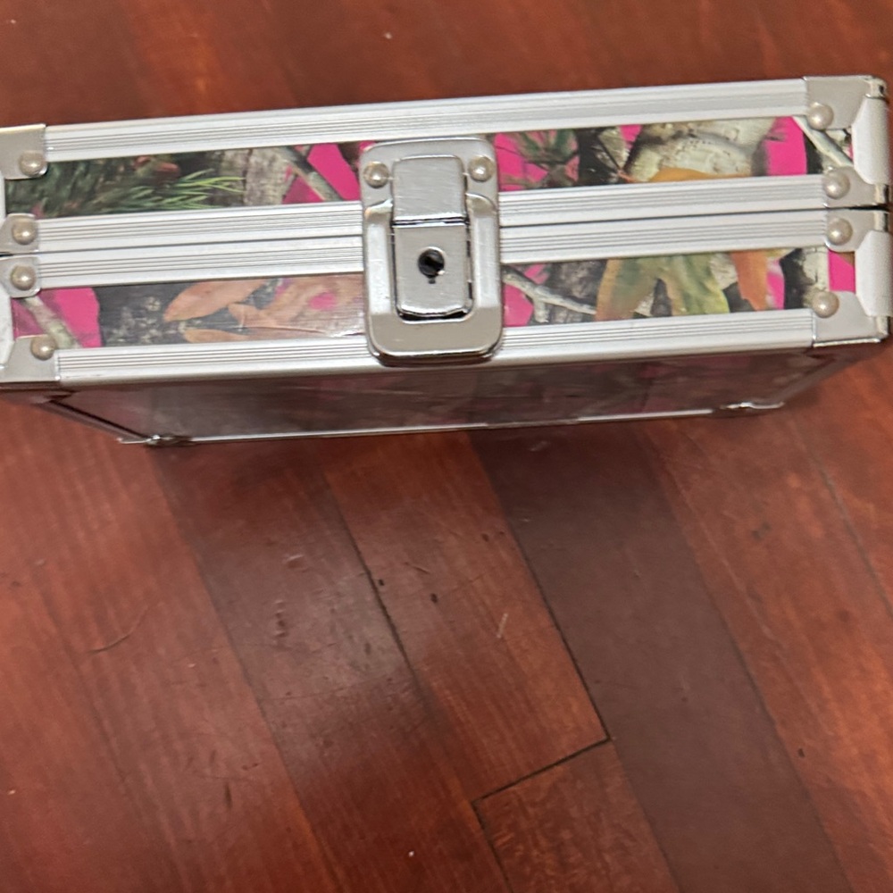 Camo Pink and Silver pencil case - Picture 3 of 6